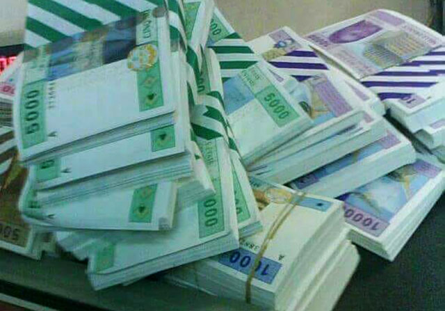 Coupures de Francs CFA