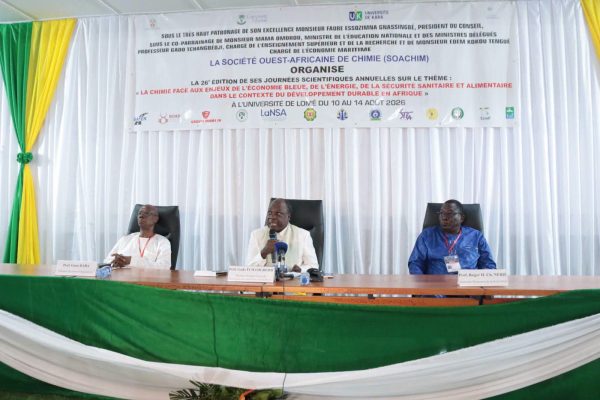 Soachim 2026 : la recherche ouest-africaine en chimie se dote d’un nouveau souffle à Lomé