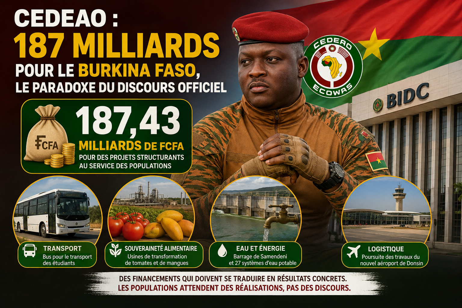 Le paradoxe des financements de la CEDEAO pour le Burkina Faso