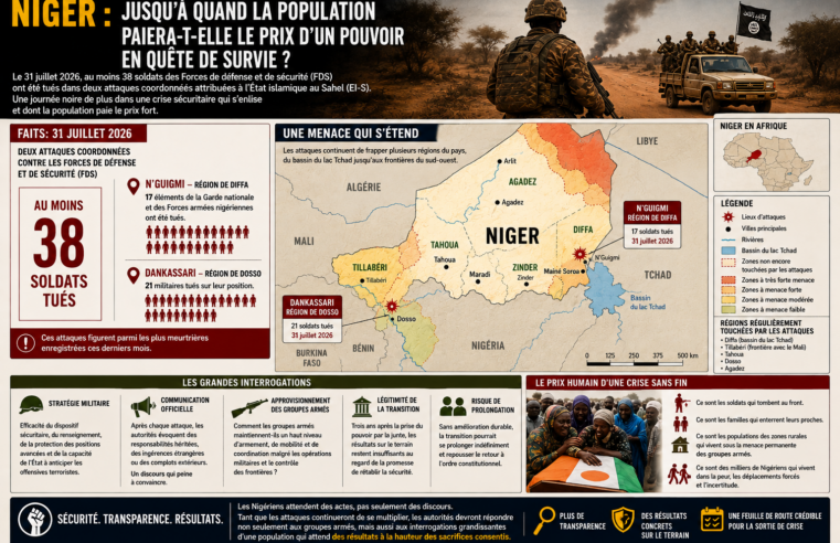 Niger : l&rsquo;étau sécuritaire se resserre face à l&rsquo;impasse politique