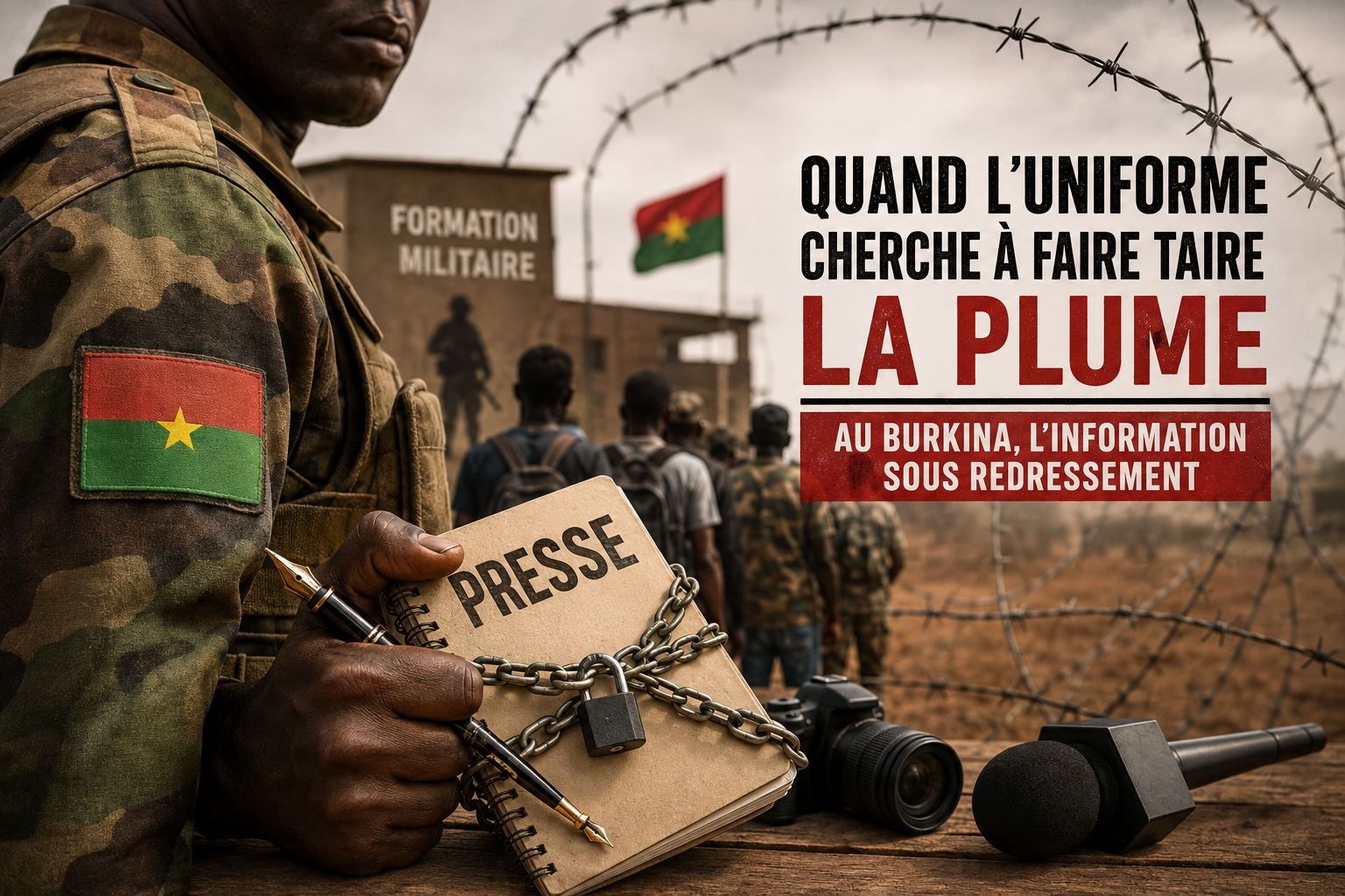 Journalisme au Burkina : quand l&rsquo;uniforme étouffe la liberté de la presse