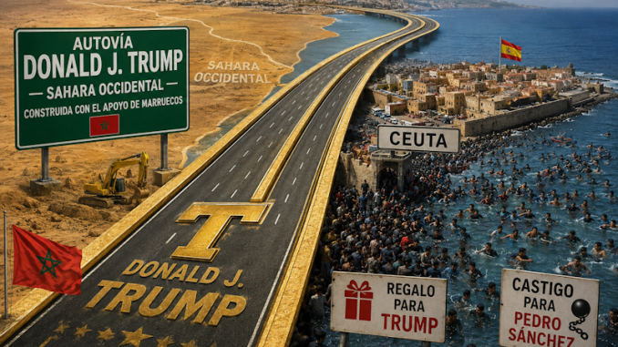 Vue aérienne de l'autoroute Tiznit-Dakhla, symbole de la stratégie marocaine