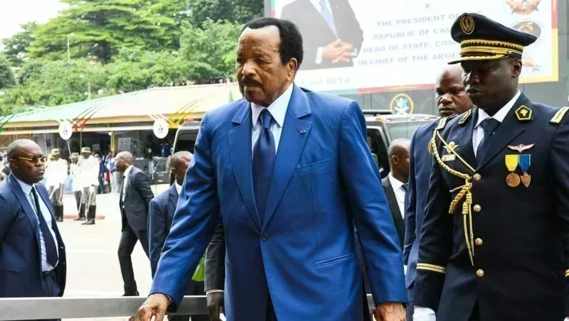 Paul Biya, président du Cameroun Portrait de Paul Biya, président du Cameroun