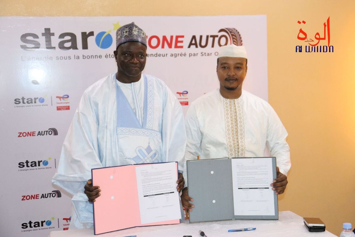 Signature d'un partenariat entre Star Oil Tchad et Zone Auto pour la distribution de lubrifiants TotalEnergies