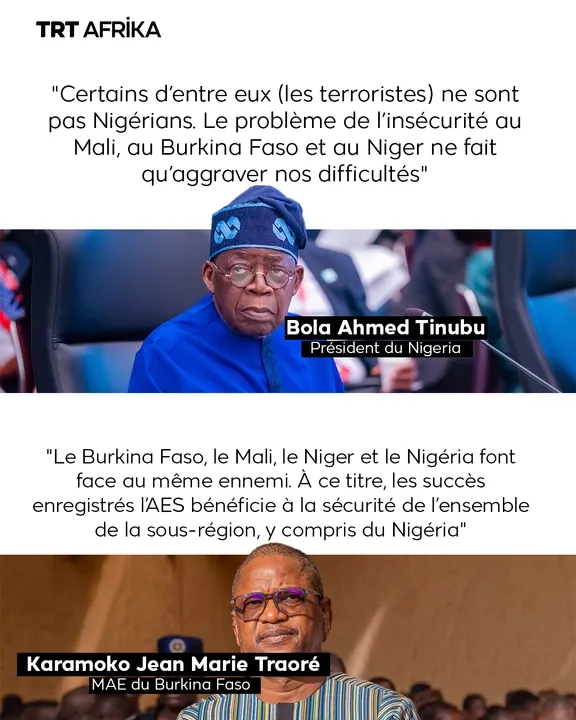 Réunion diplomatique entre le Burkina Faso, le Mali, le Niger et le Nigeria