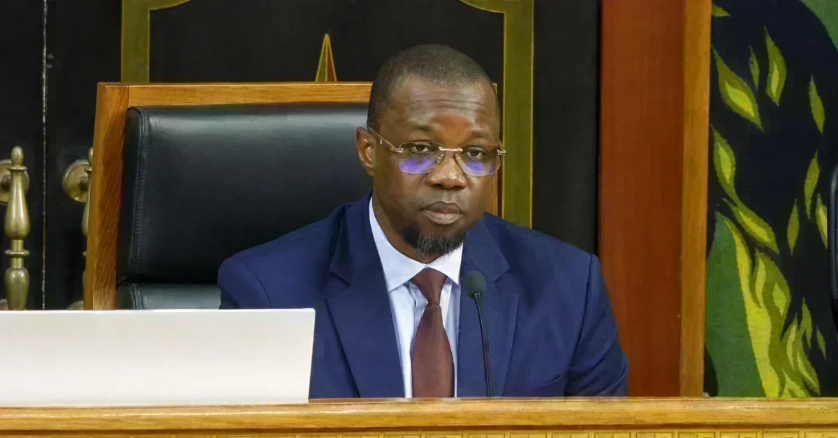 Séance à l'Assemblée nationale du Sénégal sous l'impulsion d'Ousmane Sonko